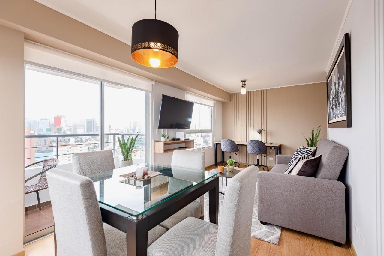 Alu Apartments - Limit With Miraflores Panoramic City View Lima Ngoại thất bức ảnh